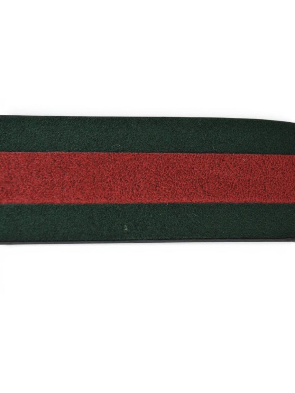 Gucci Belt Reversible 85 Leather Sherry Line Black Green Red - Picture 8 of 13